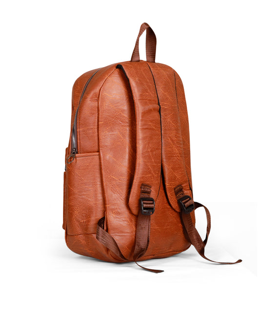 Brown Leather Backpack – Jeep Buluo Casual Travel Bag