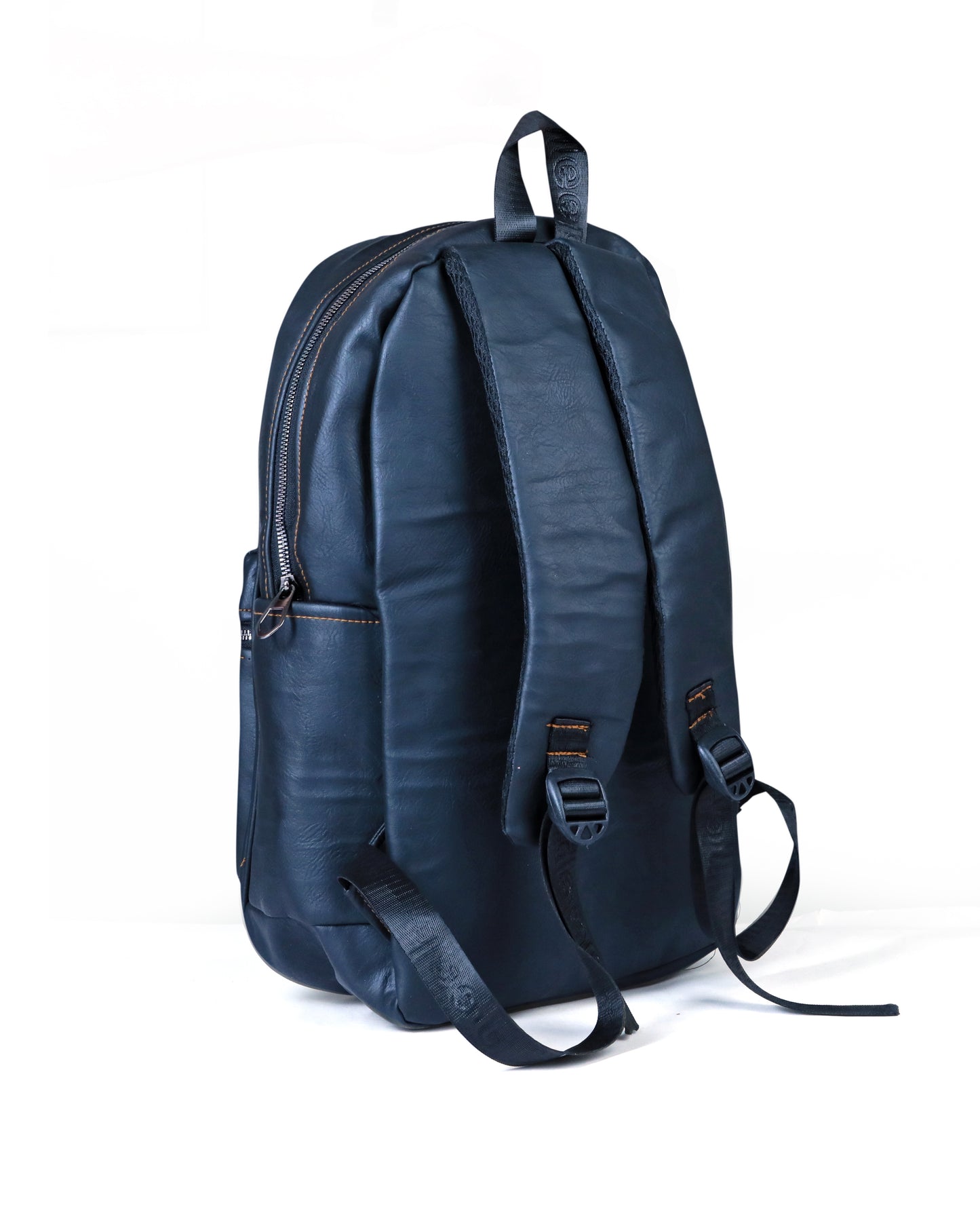 Jeep Faux Leather Backpack - Navy