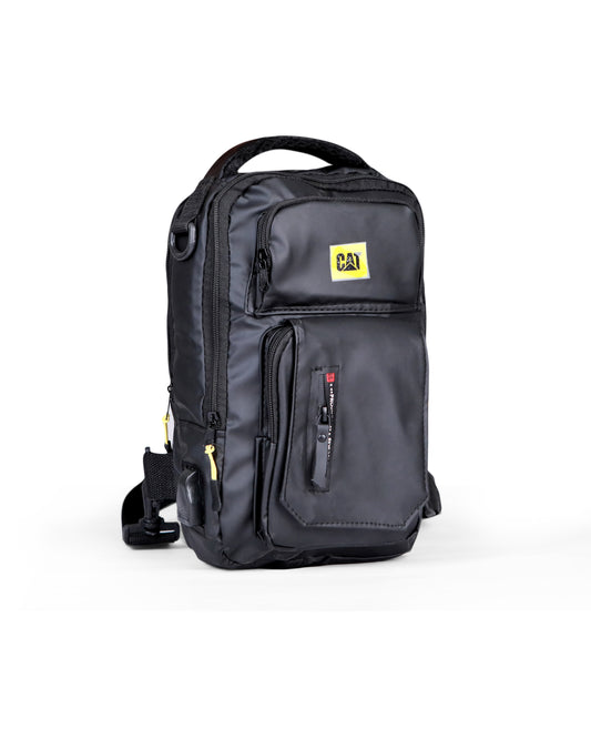 CAT Multi-Pocket Sling Backpack - Black